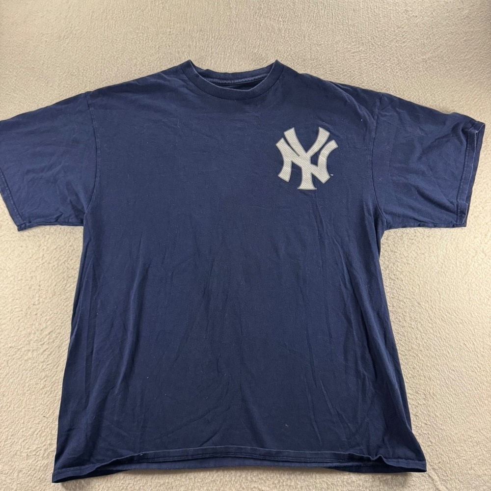 Majestic New York Yankees TShirt Mens XL Navy Blue Torres 25 Fan Gear Streetwear